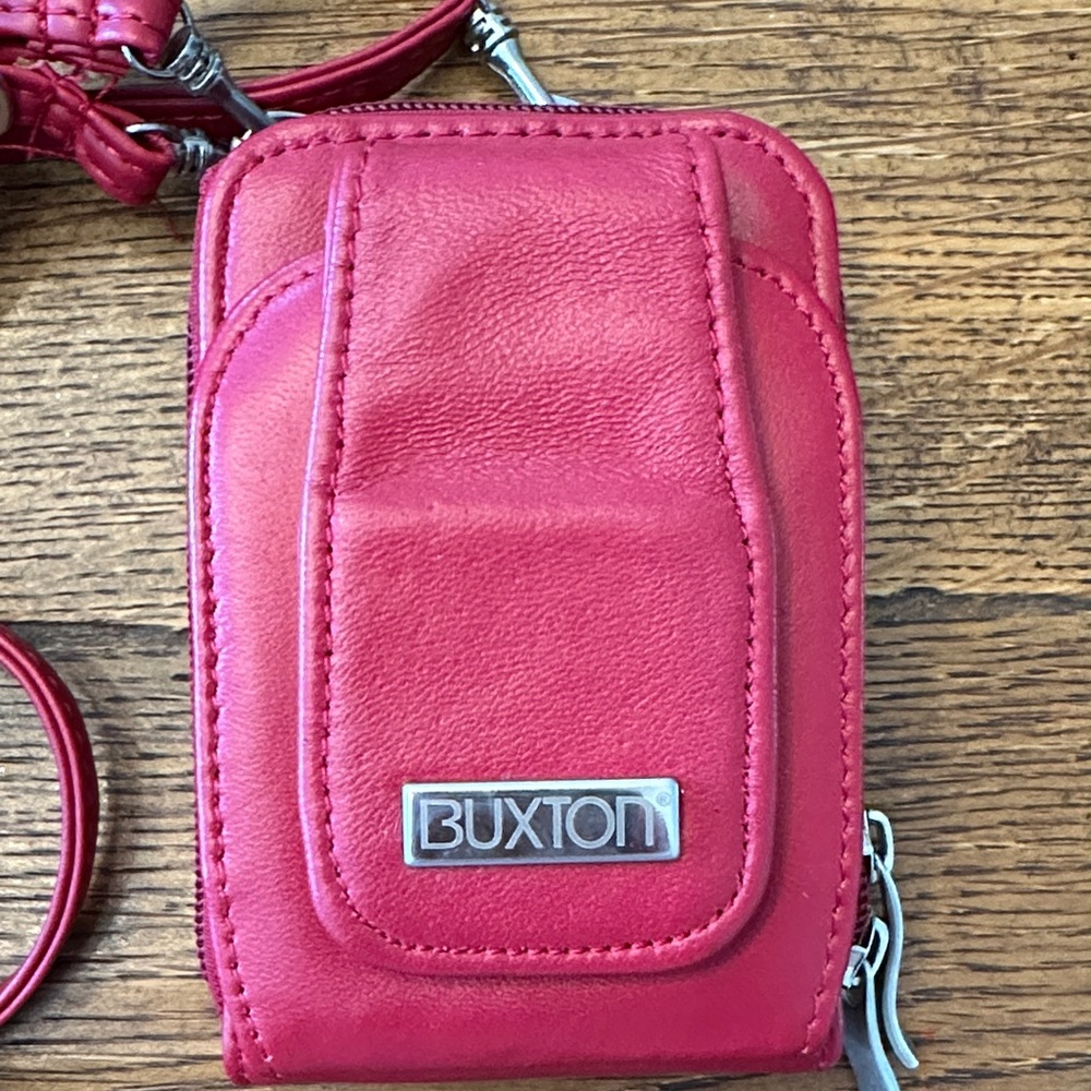 NWOT Buxton Cherry Red Phone Case and Wallet